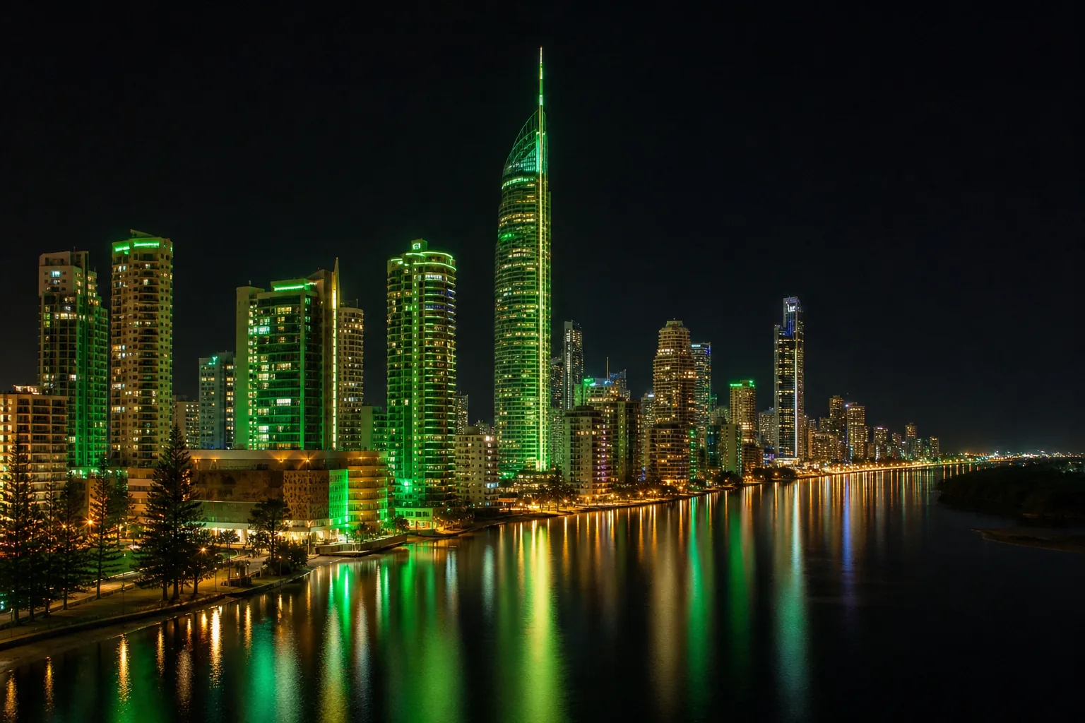 Editorial city guide graphic for Gamdom Casino readers in Gold Coast, QLD